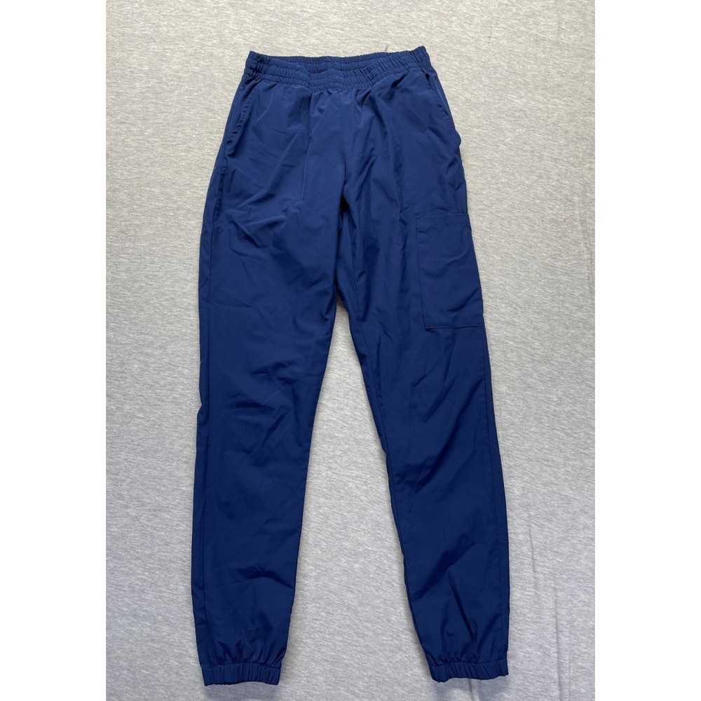 4FLEX Medical Jogger Scrub Pants Womens XS Navy Blue Cargo Pockets Elastic Waist